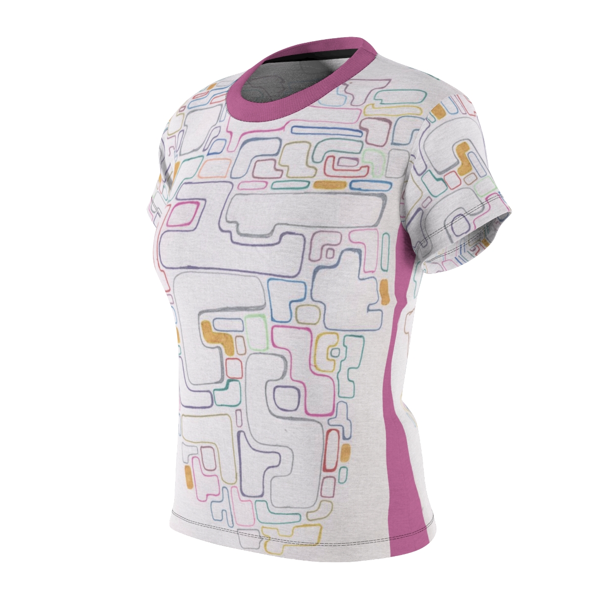 T-Shirt Embraced - MaryQueen Original Design Painted Entirely by Hand