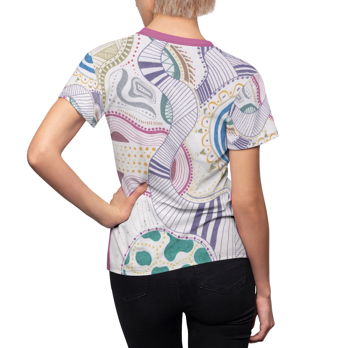 T-shirt path to eternity - maryqueen original hand-painted design 6 43088 22.jpg