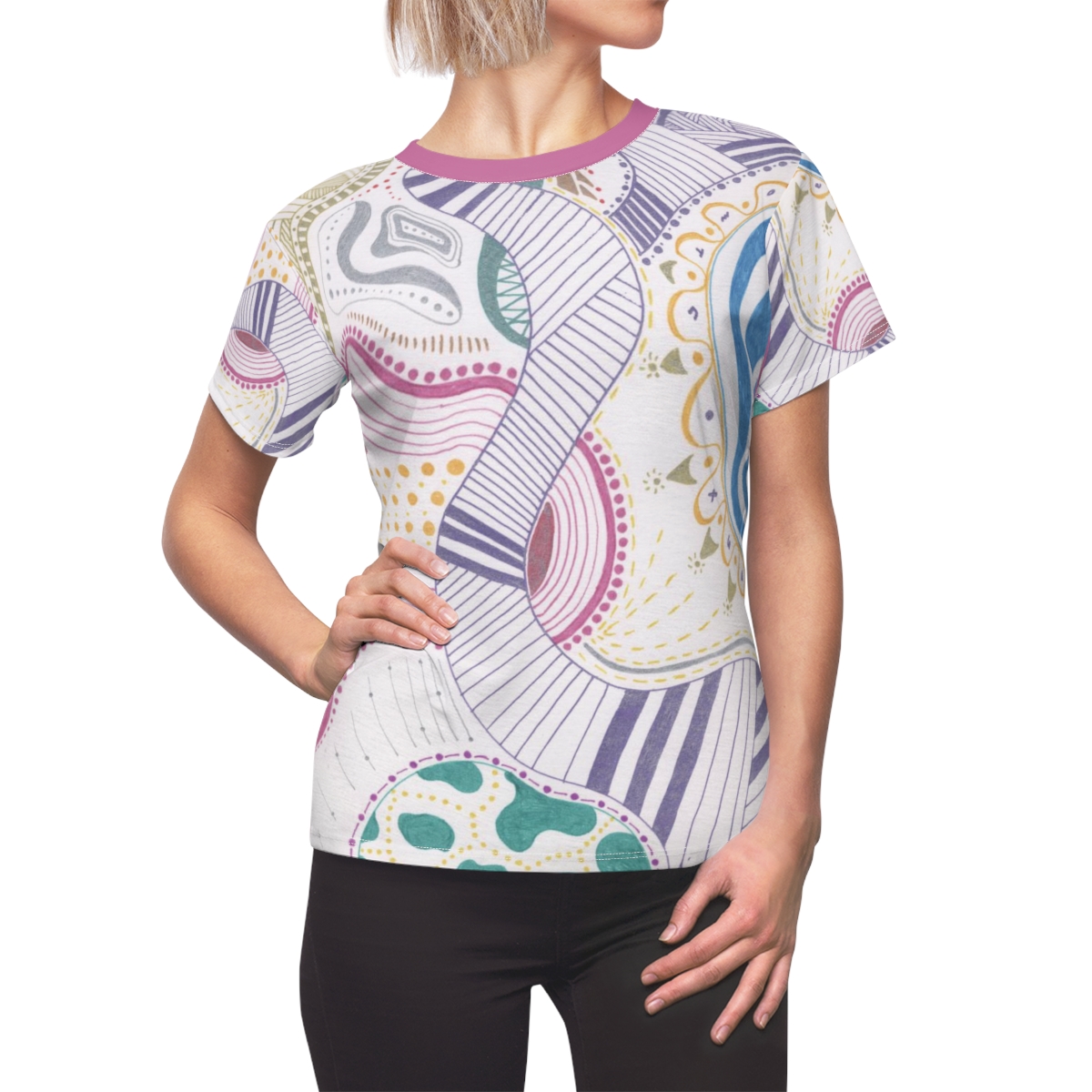 T-shirt path to eternity - maryqueen original hand-painted design 11 43090 27.jpg